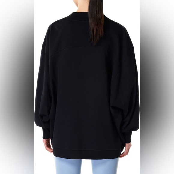 Sweaty Betty Oversized Cora Organic Cotton Black Cardigan Size Medium - Picture 2 of 15